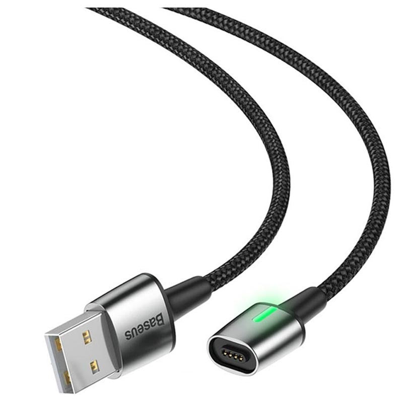 Câble Lightning Magnétique Baseus Zinc 1.5A 2M Noir (CALXC-B01)