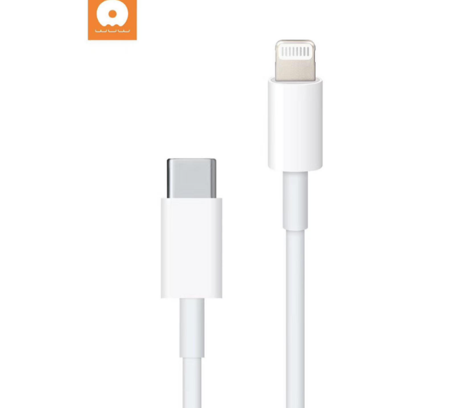 Câble Type-C vers Lightning WUW 1m blanc