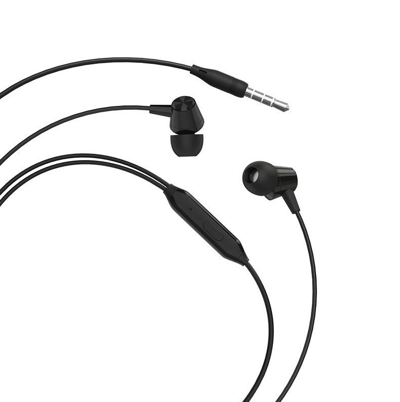 Écouteurs intra-auriculaires avec micro, prise audio 3,5 mm, bouton de commande, câble 1,2 m Borofone BM20