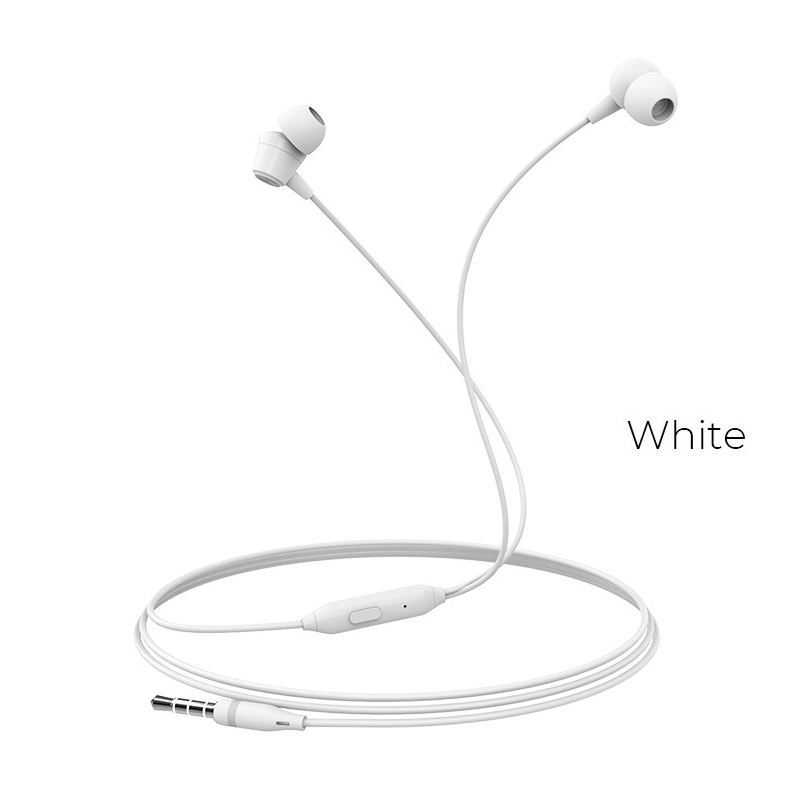 Écouteurs intra-auriculaires avec micro, prise audio 3,5 mm, bouton de commande, câble 1,2 m Borofone BM20