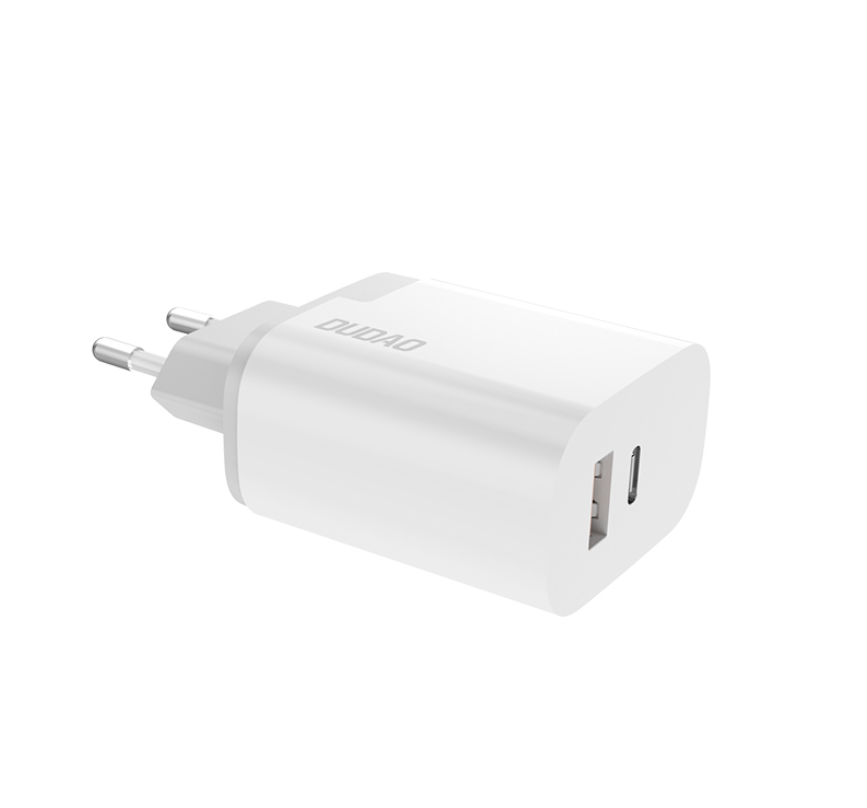 Chargeur secteur 22.5W USB Type C et USB 3.0 Quick Charge Power delivery dudao A6XS blanc
