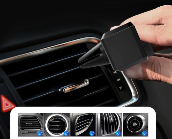 Support téléphone universel extensible jusqu'à 6 pouces pour voiture noir