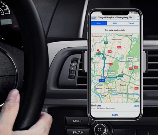 Support téléphone universel extensible jusqu'à 6 pouces pour voiture noir