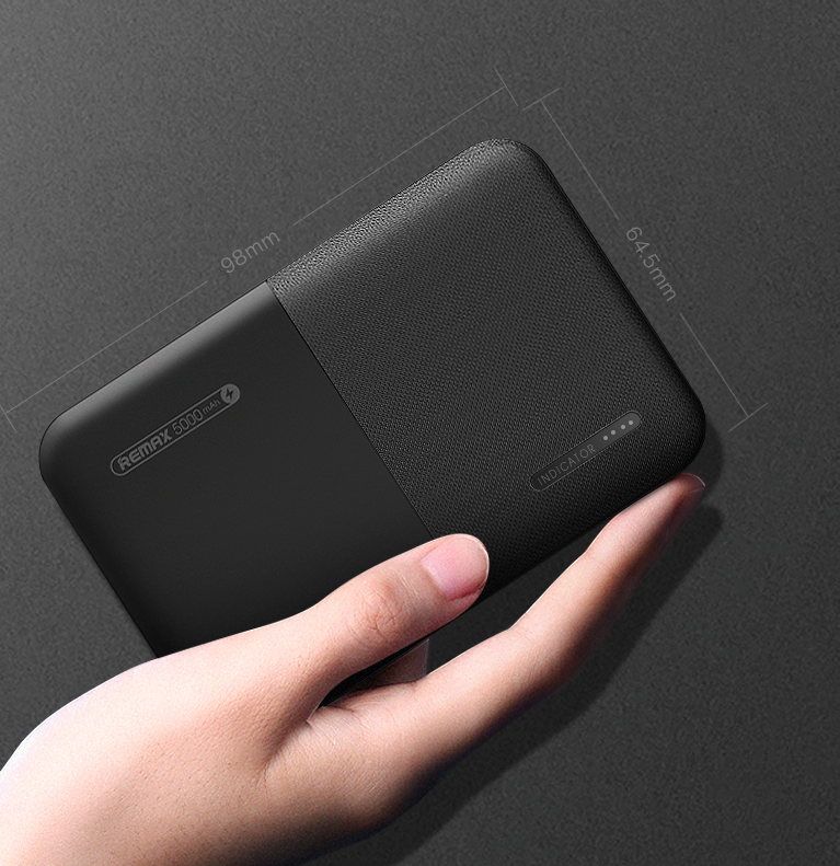 Batterie externe 5000mAh 2x USB 2.1A Remax RPP-123 noir