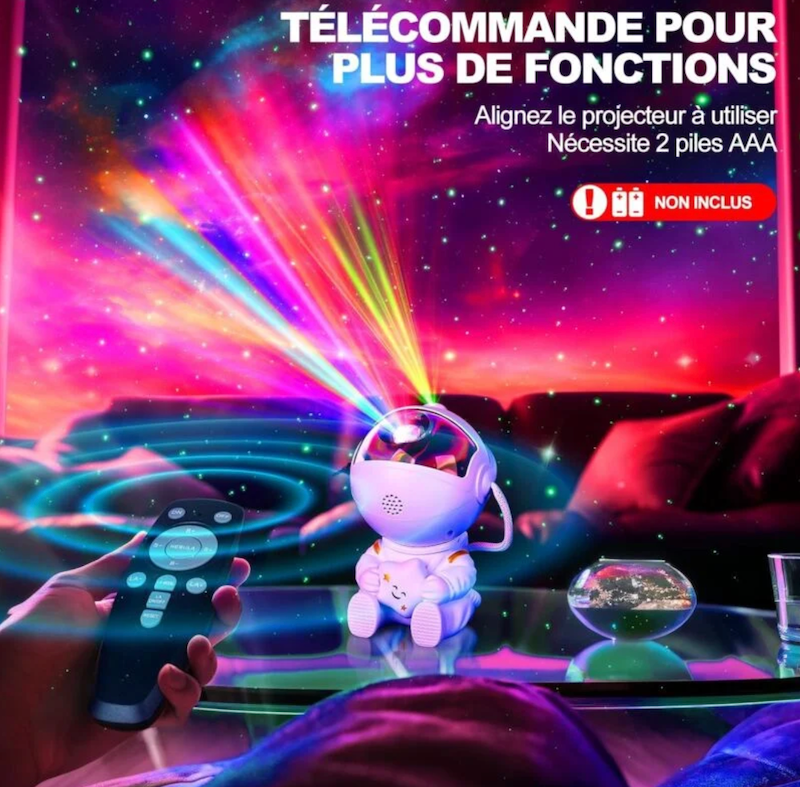 Projecteur LED nébuleuse ciel étoilé galaxie Astronaute (Modèle étoile blanc)