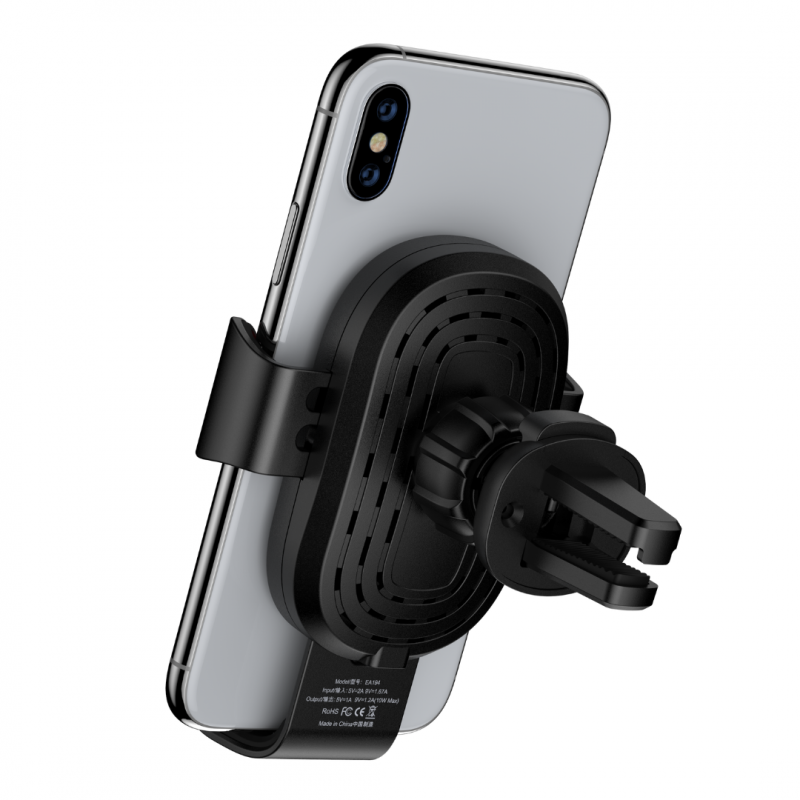 Support chargeur 10W induction QI verrouillage par gravité DEVIA