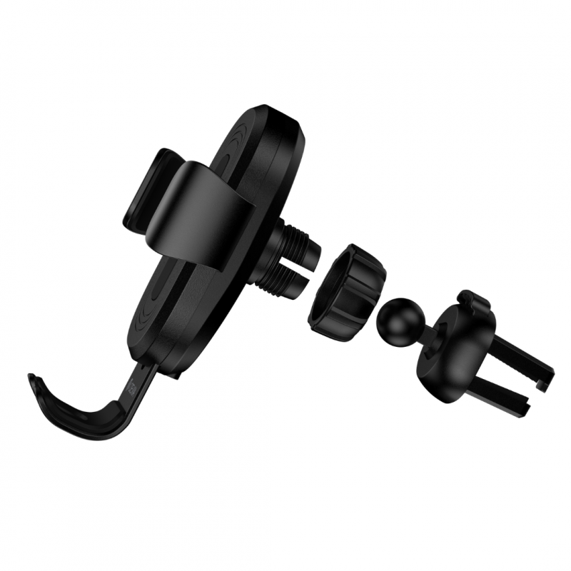Support chargeur 10W induction QI verrouillage par gravité DEVIA