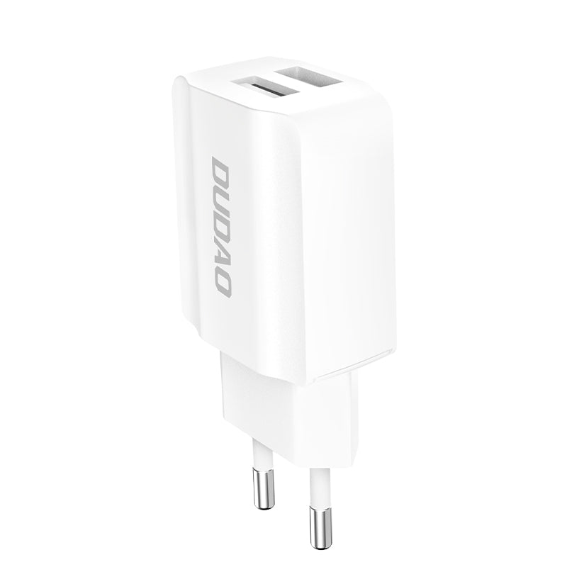 Chargeur secteur 2x USB 2.4A dudao A2eu blanc