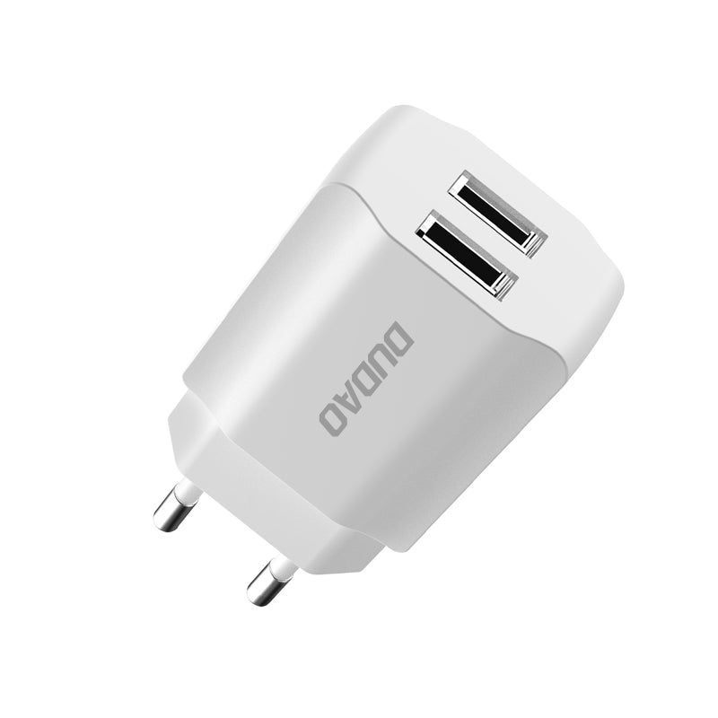 Chargeur secteur 2x USB 2.4A dudao A2eu blanc
