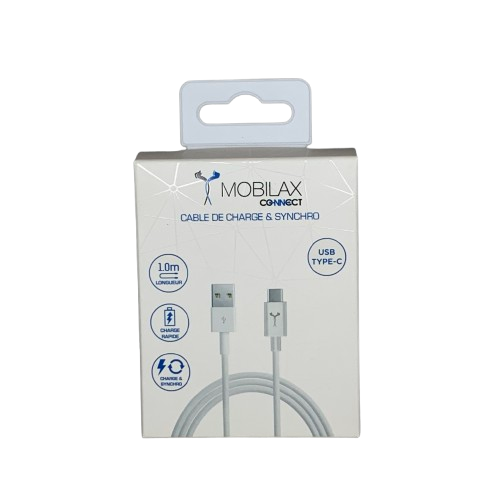 Câble USB-C MBX 1m Blanc