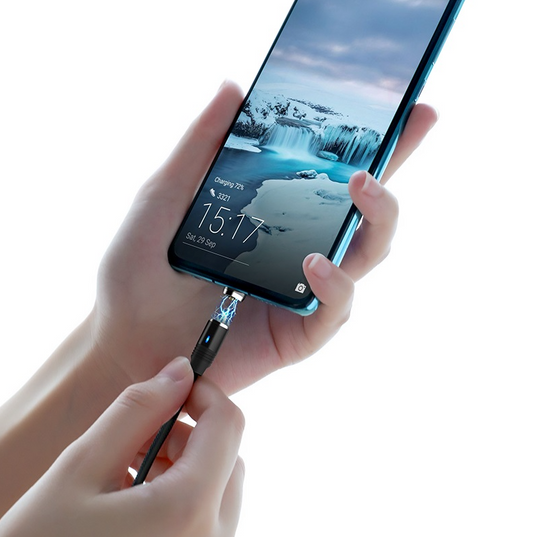 Câble USB-C Magnétique 1,2M Hoco U76 noir