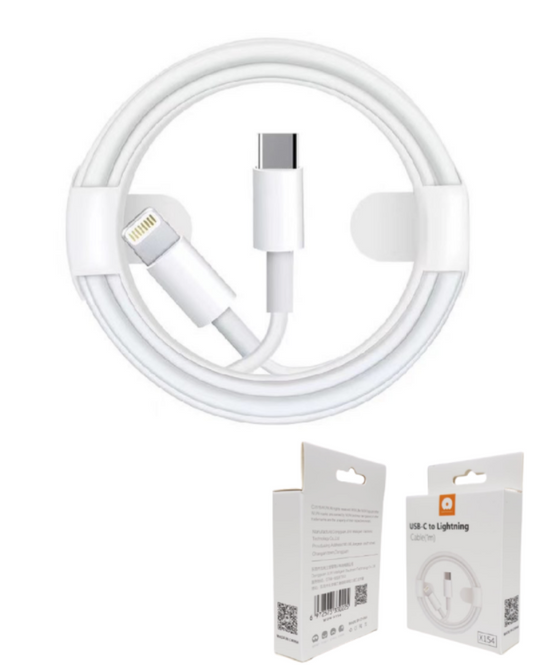 Câble Type-C vers Lightning WUW 1m blanc