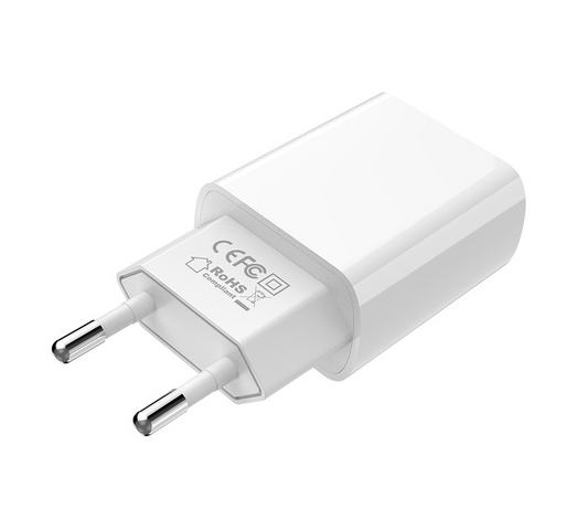 Adaptateur secteur 2.1A USB Borofone blanc (BA20A)