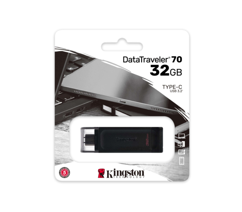Clé USB-C Kingston DataTraveler 70 noir 32GB (Type-C)