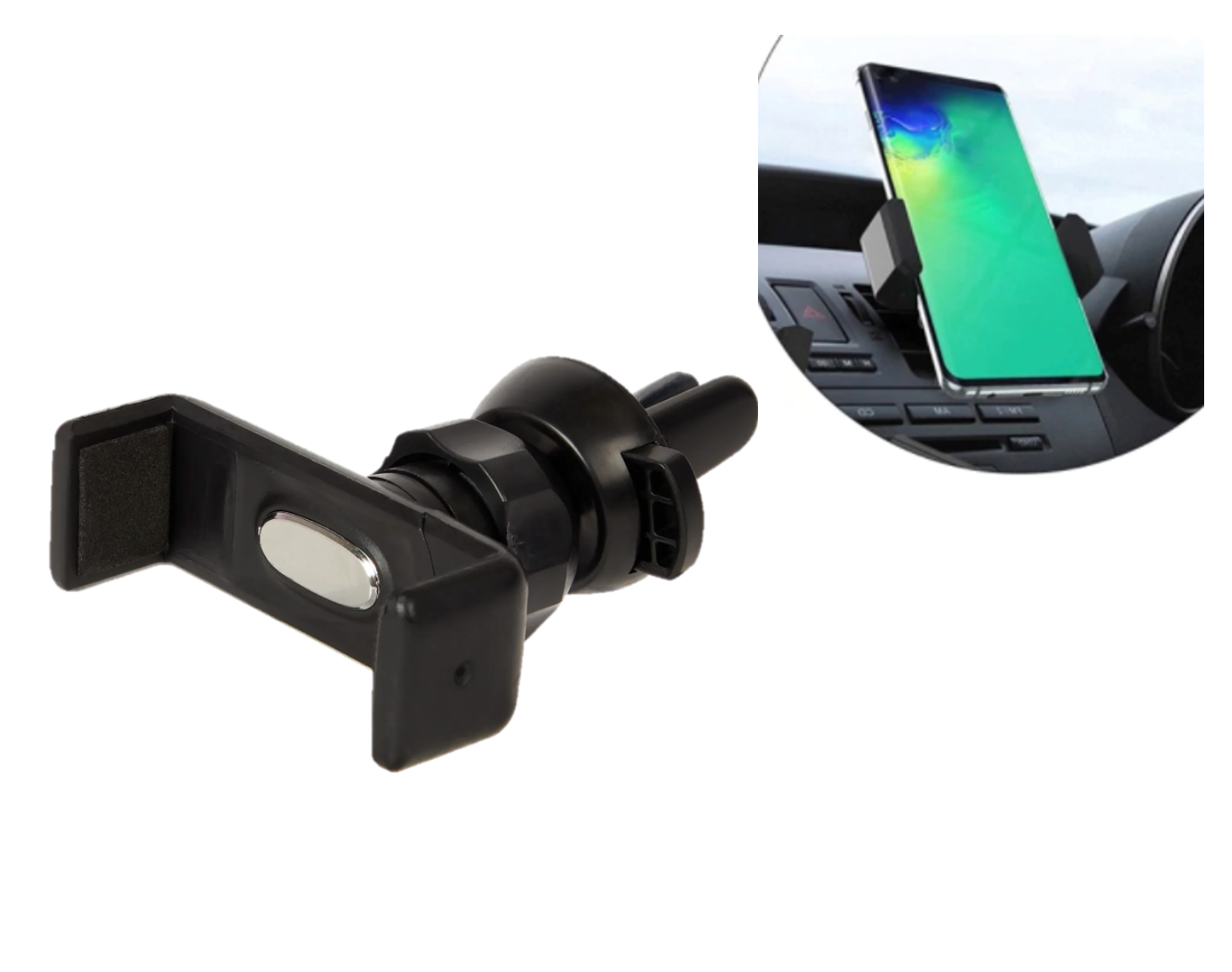 Support téléphone universel extensible jusqu'à 6 pouces pour voiture noir