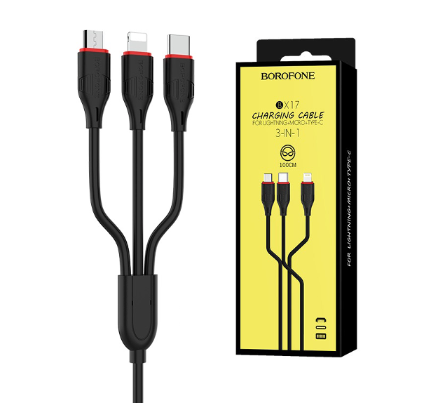 Pack câble de charge 3en1 + chargeur secteur USB + batterie Powerbank 2600mAh + support téléphone pour voiture